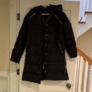 Maje Elegant Black Puffer Jacket